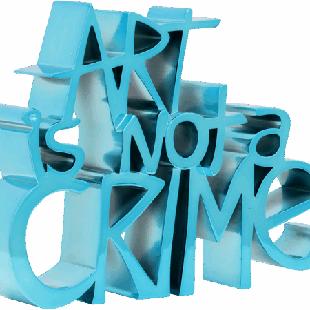 Art Is Not A Crime - Cyan