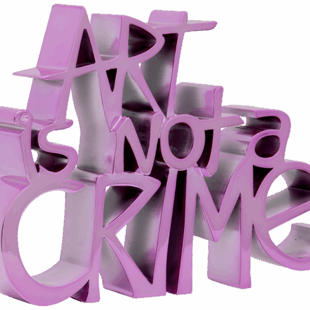 Art Is Not A Crime - Pink