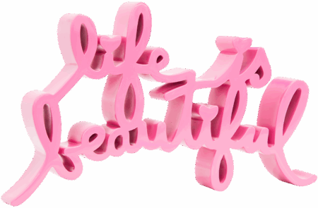 Life Is Beautiful - Bubblegum Large
