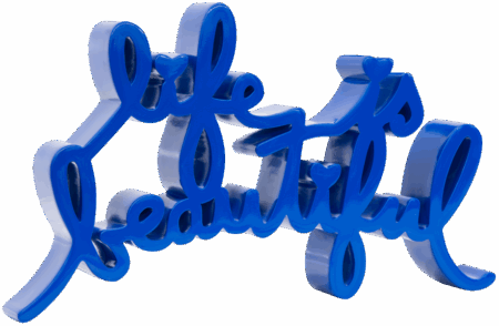 Life Is Beautiful - Royal Blue Large
