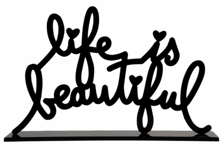 Life Is Beautiful - Black Small