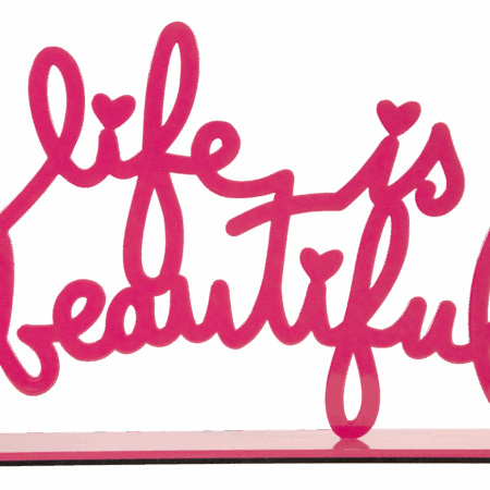 Life Is Beautiful - Pink Small