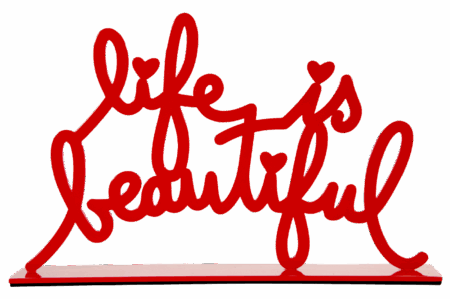 Life Is Beautiful - Red Small