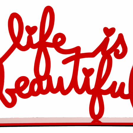 Life Is Beautiful - Red Small