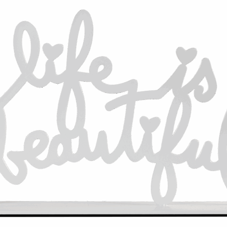 Life Is Beautiful - White Small